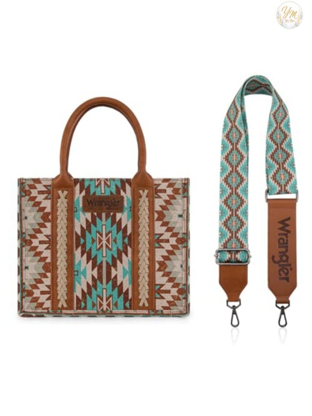 Boho Aztec Tote Bag Women Western Purse Faux Leather